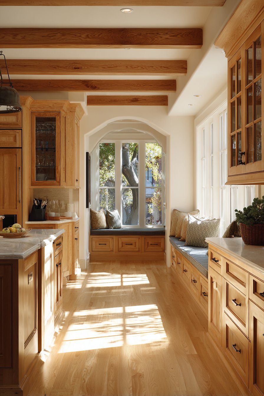 Transitional Maple Kitchen with Traditional Charm