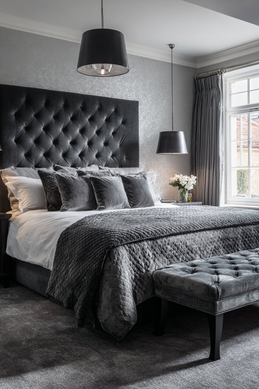 Luxury Hotel-Inspired Velvet Sanctuary