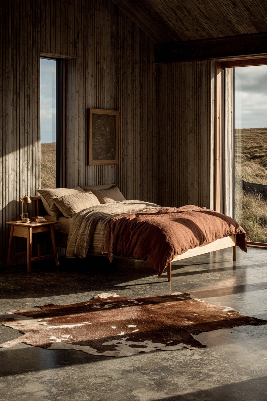 Horizontal Wood Slat Minimalism