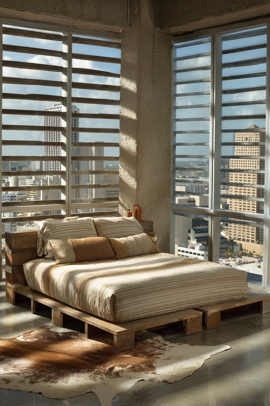 Horizontal Wood Slat Minimalism