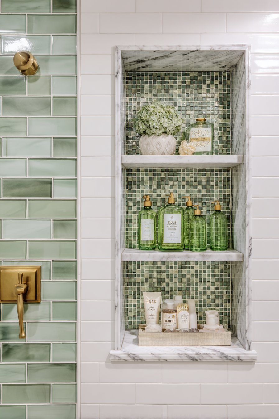 Functional Elegance in Shower Storage Solutions