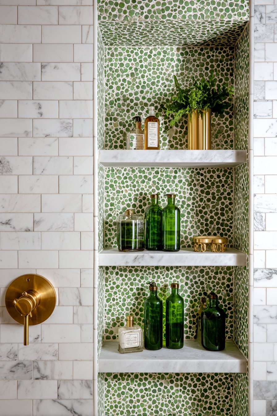 Functional Elegance in Shower Storage Solutions