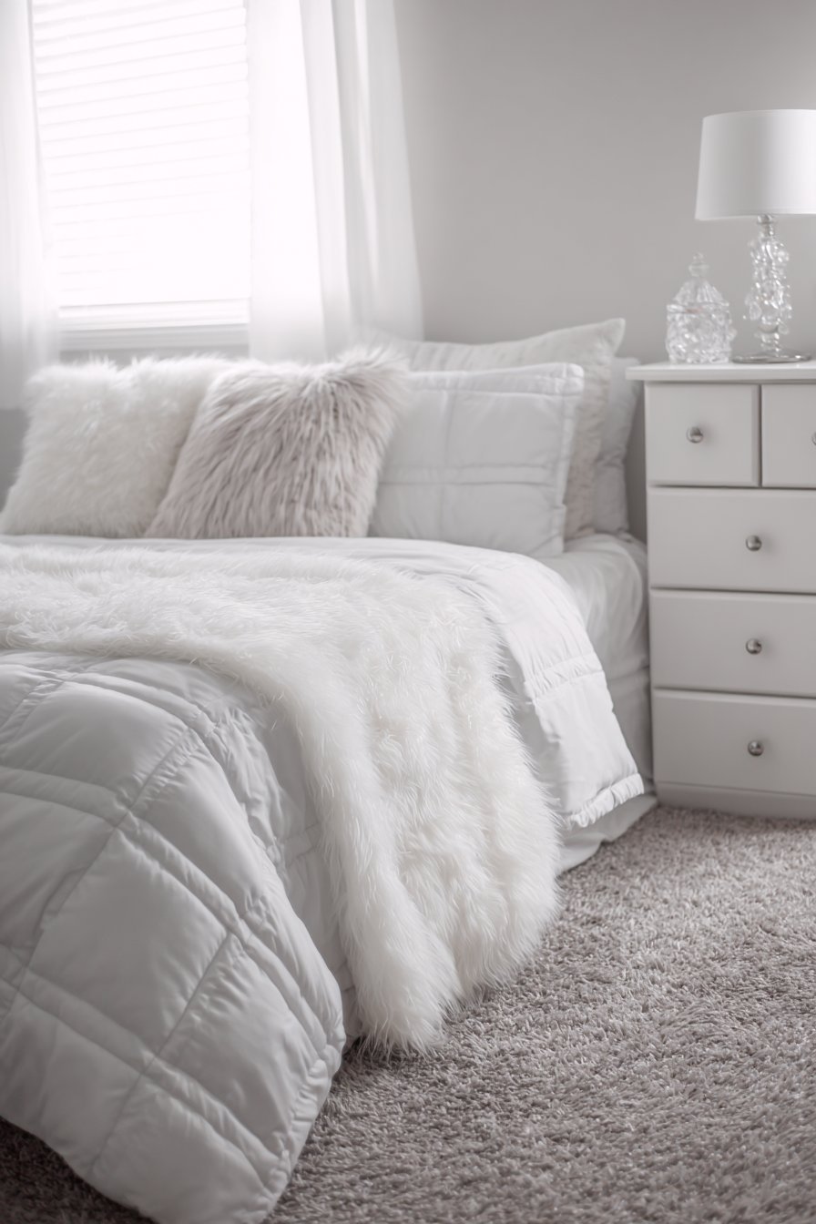 Layered White Textile Luxury