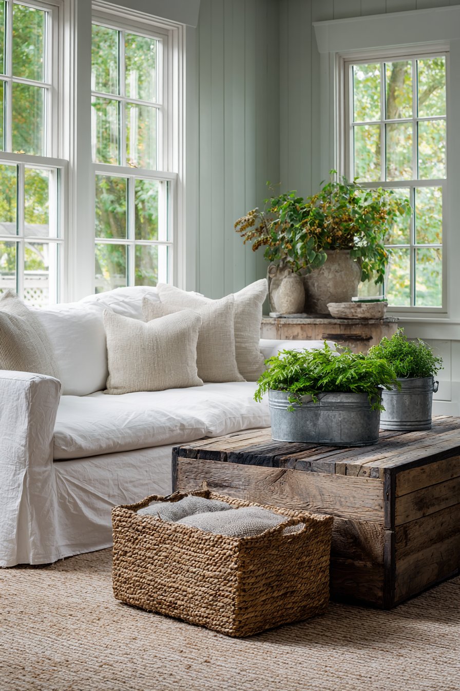 Modern Farmhouse Mint Shiplap Statement