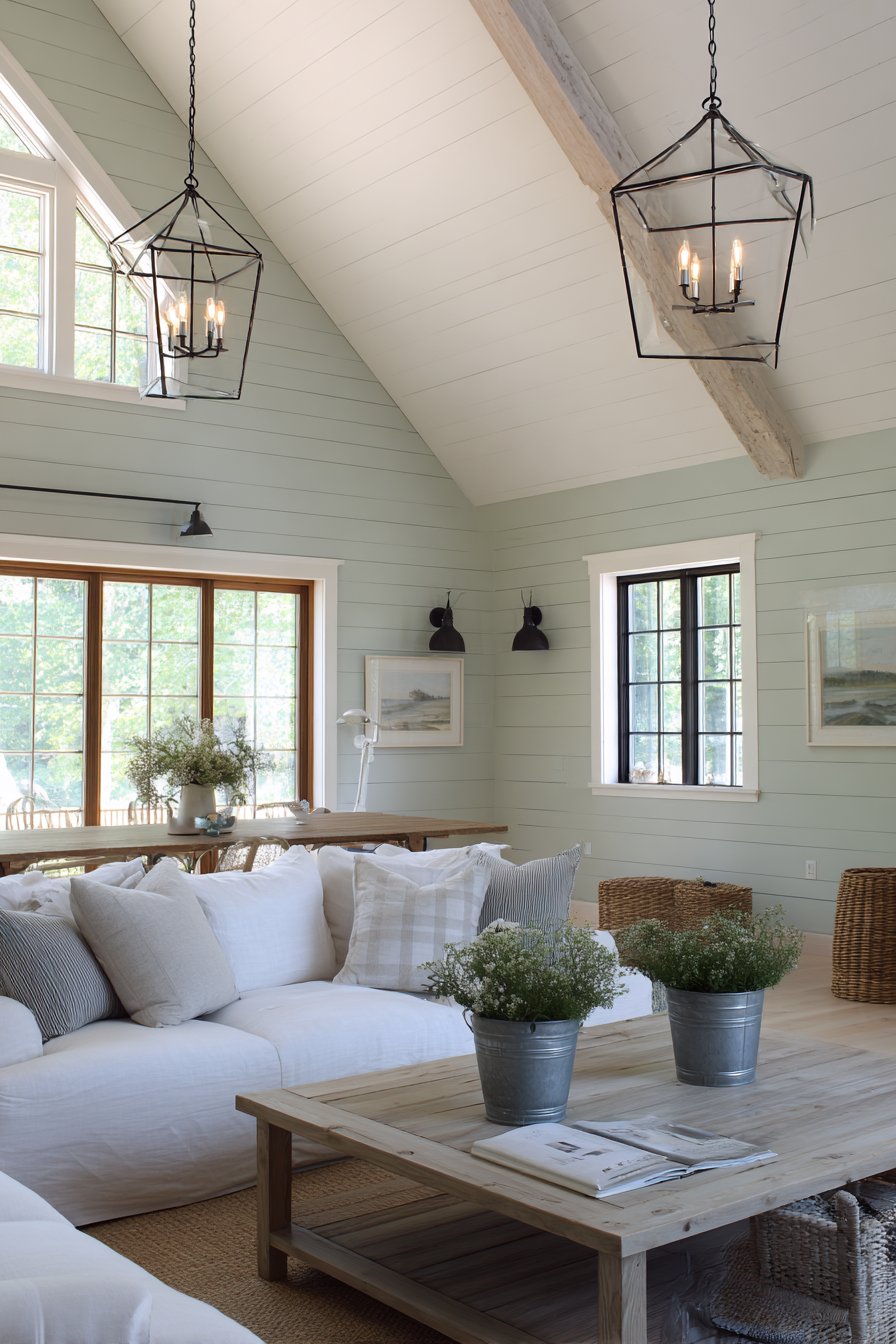 Modern Farmhouse Mint Shiplap Statement
