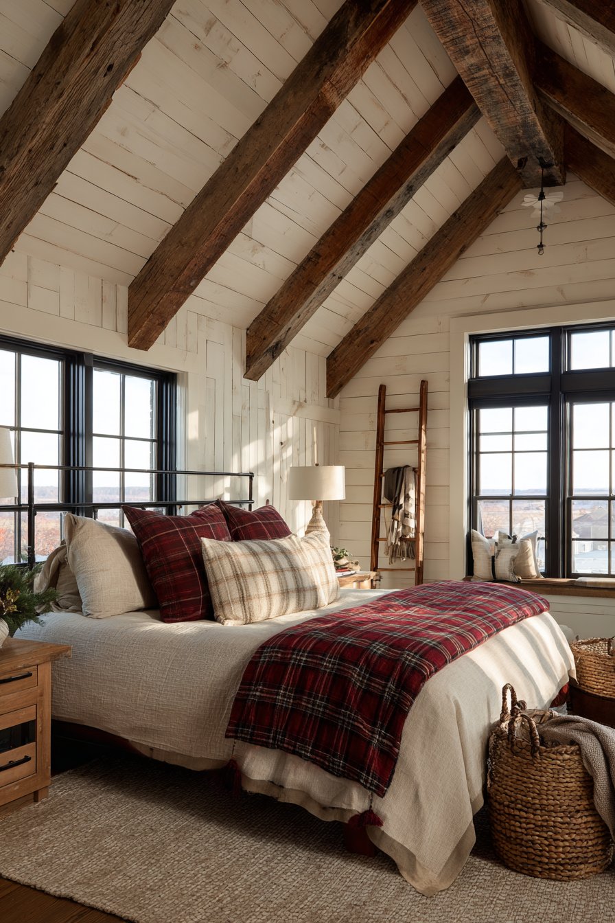 Rustic Autumn Bedroom with Architectural Character