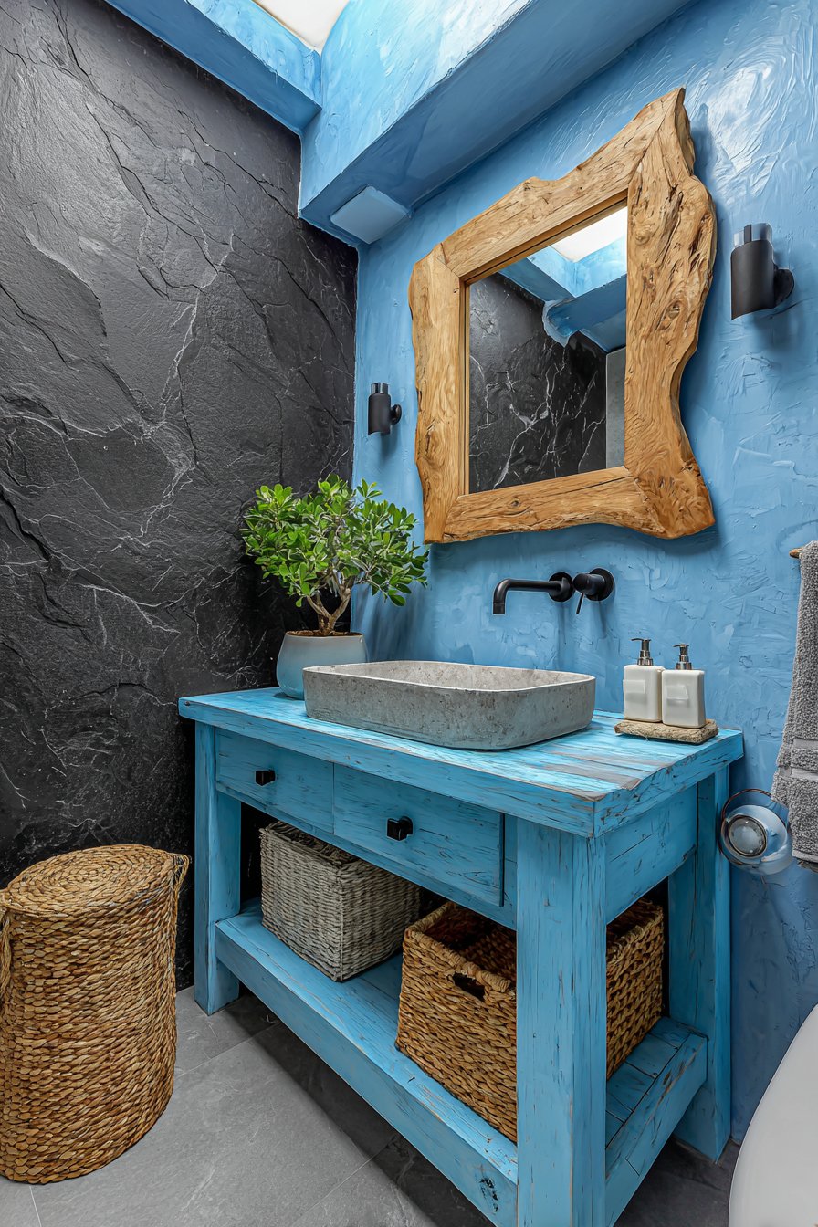 Natural Elements Meet Bold Colors