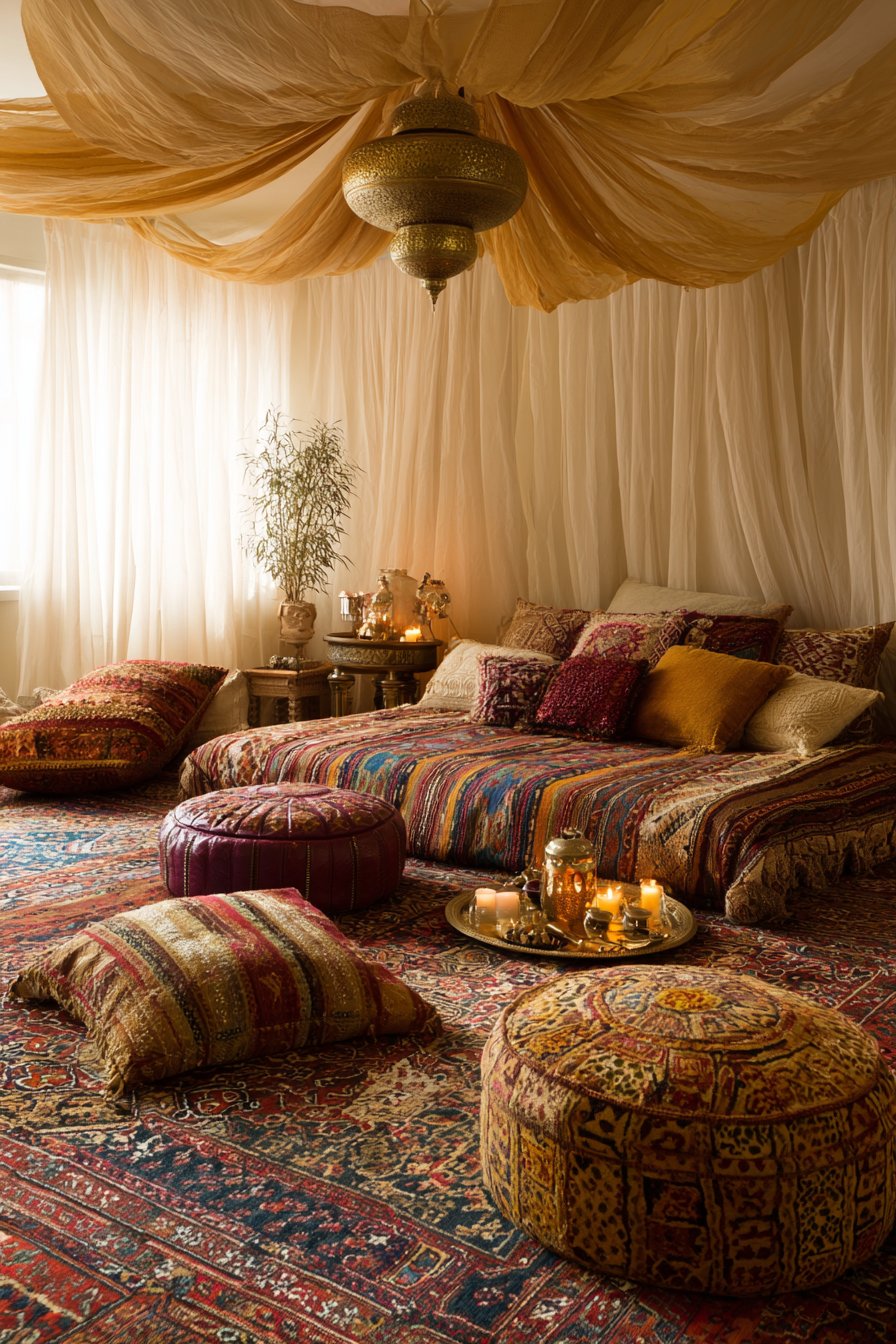 Floor-Level Living and Moroccan Influences
