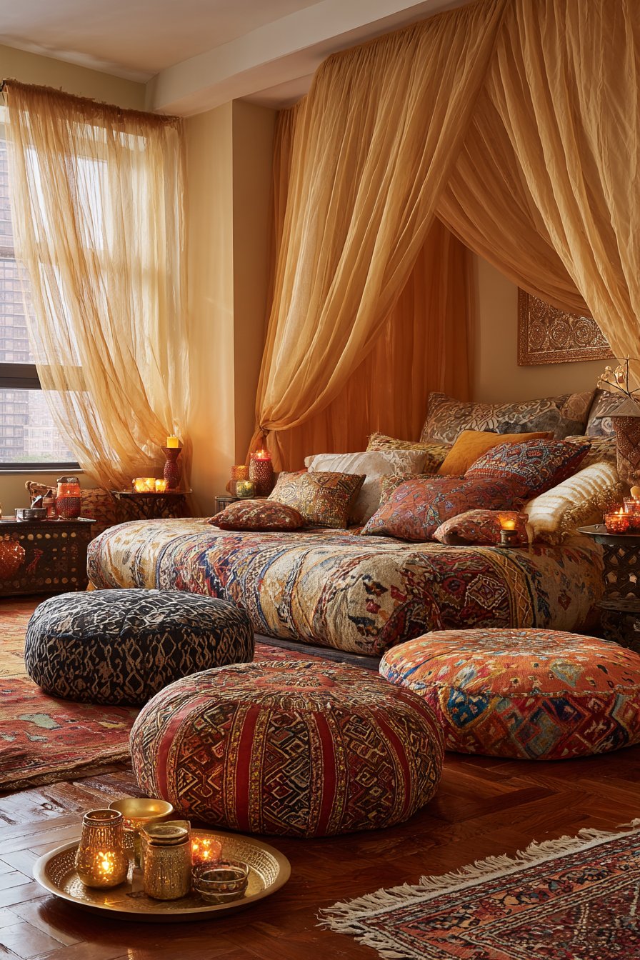 Floor-Level Living and Moroccan Influences