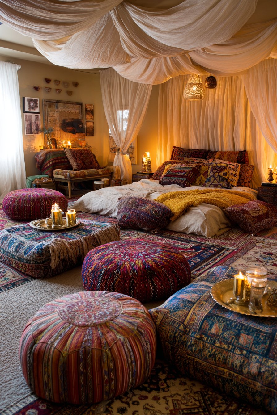 Floor-Level Living and Moroccan Influences