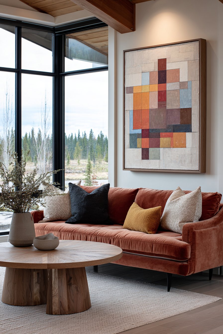 Contemporary Color-Drenched with Sage Green Walls