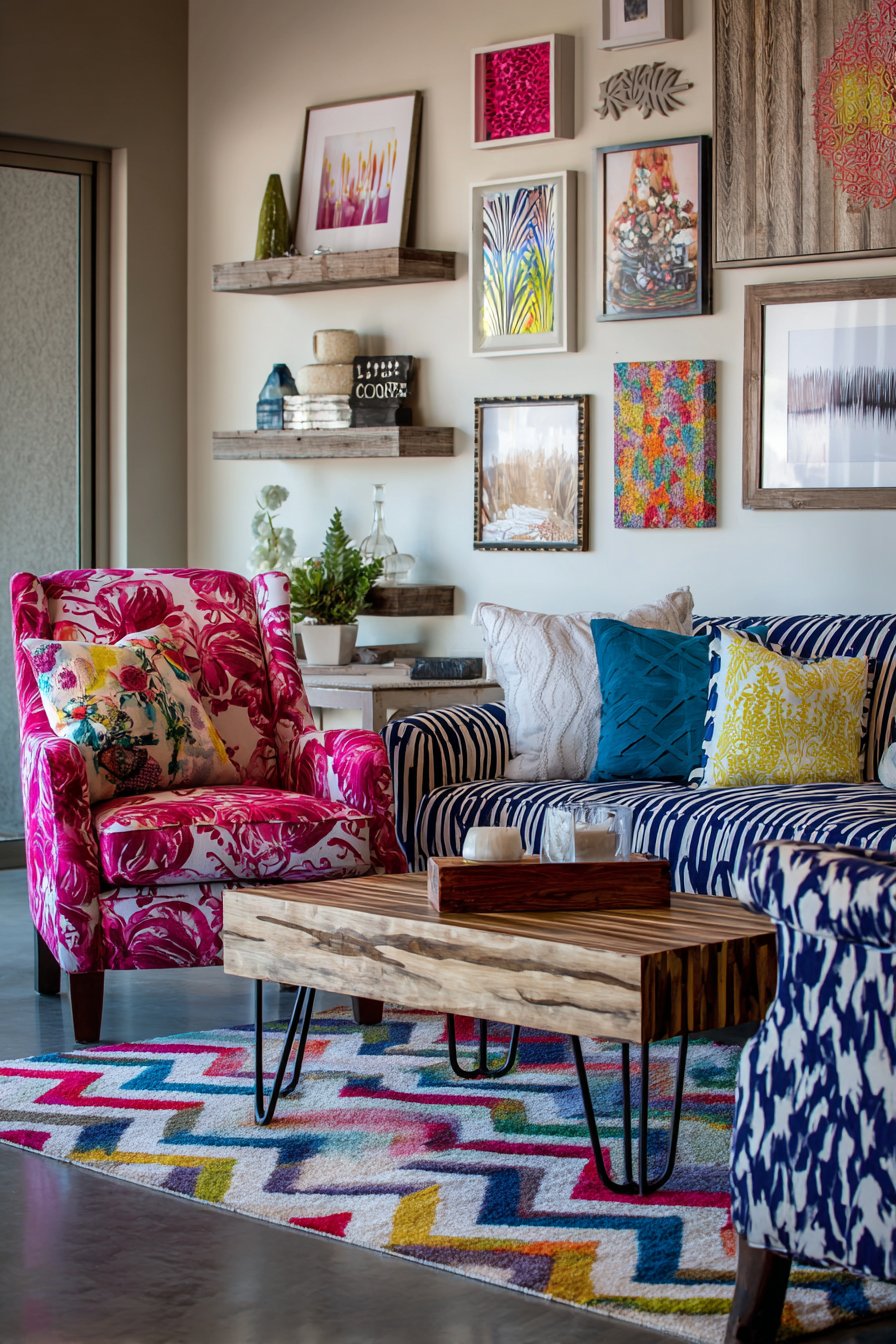 Mixed Pattern Mastery with Confident Textile Layering