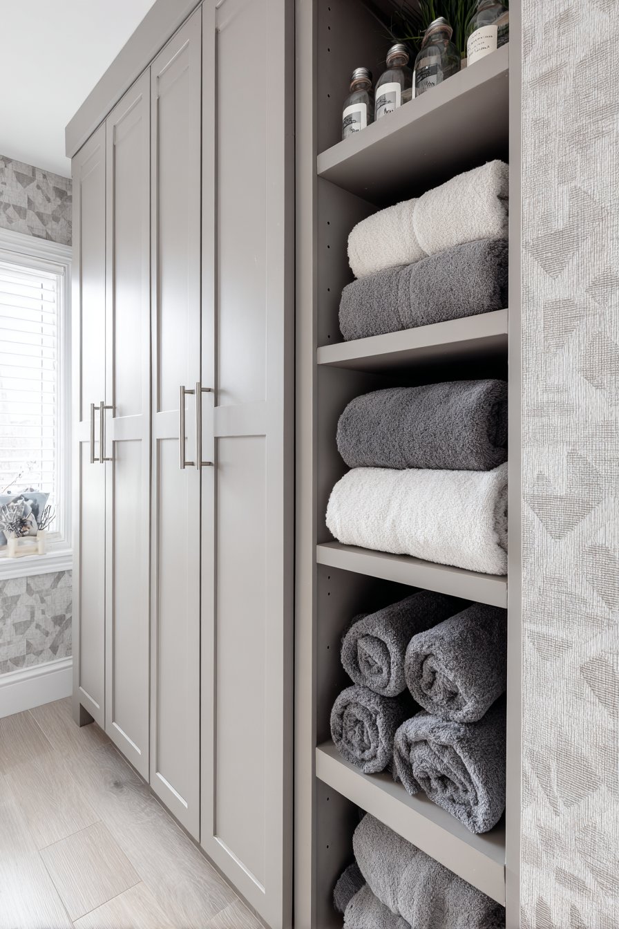 Smart Storage Solution with Custom Built-In Cabinetry