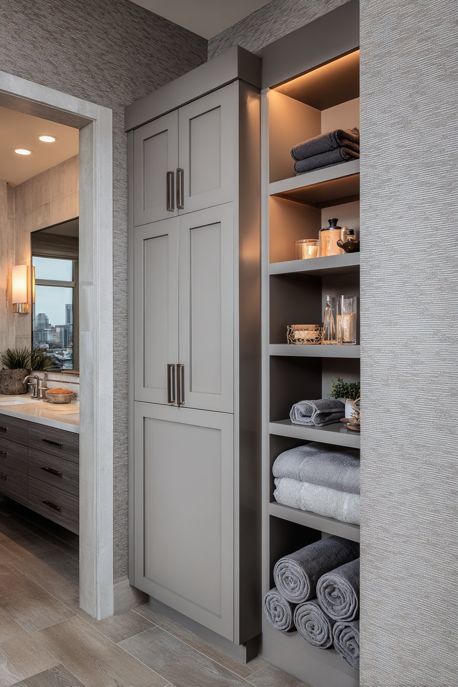 Smart Storage Solution with Custom Built-In Cabinetry