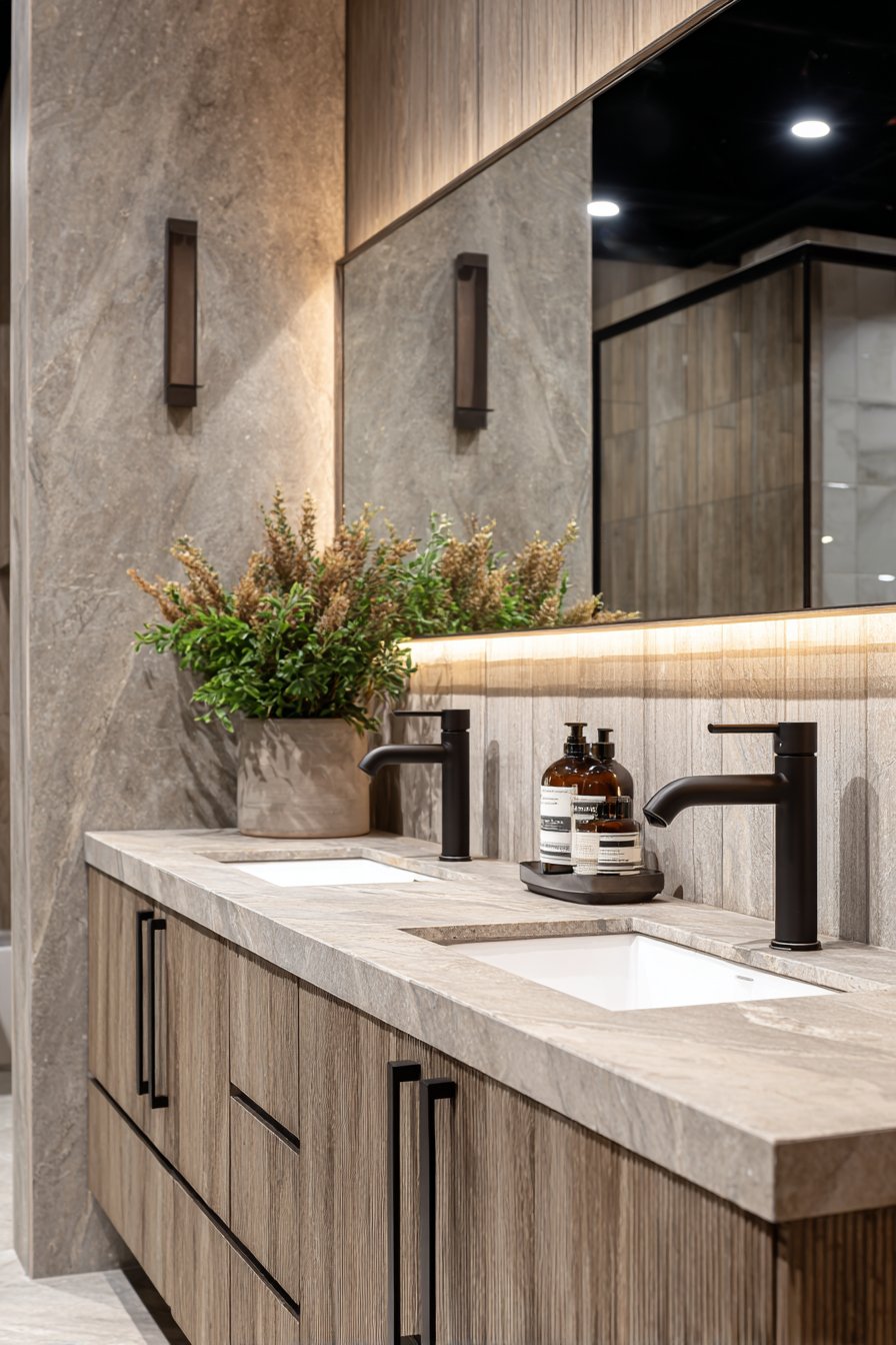 Double Vanity with Functional Elegance