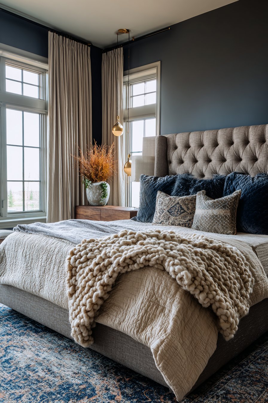 Sophisticated Navy and Brass Luxury