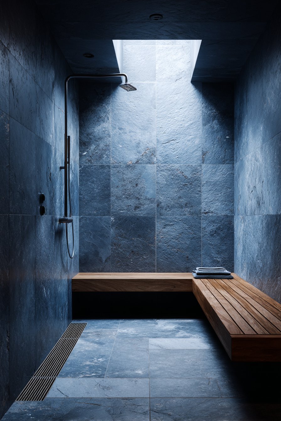 Spa-Inspired Tranquility with Navy Slate