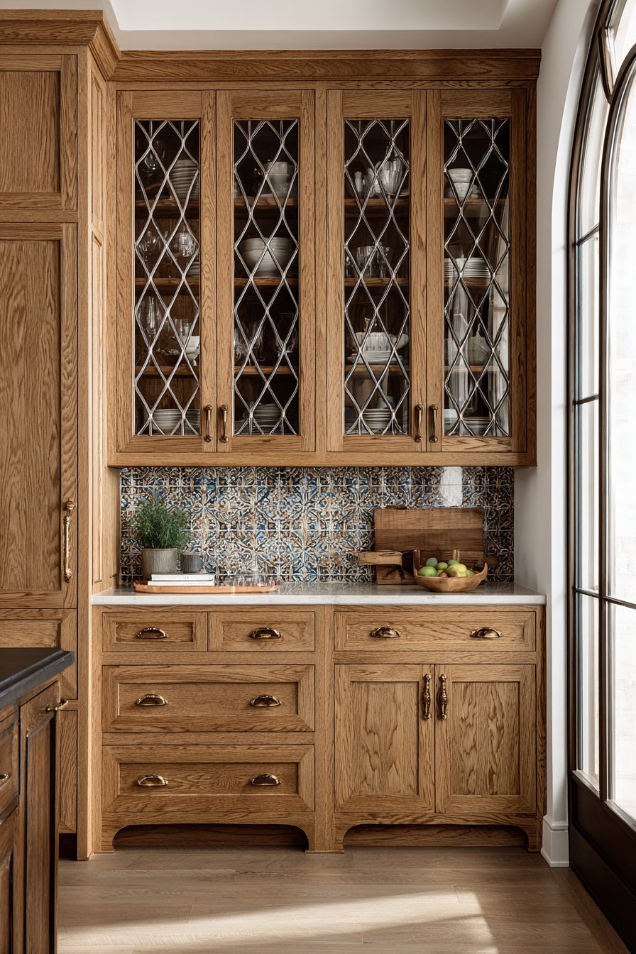 Sophisticated Oak Kitchen with Traditional Craftsmanship