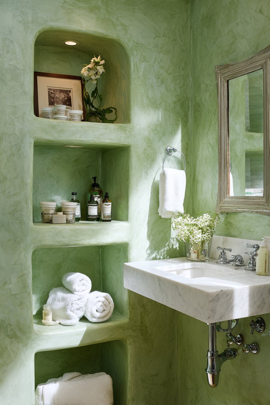 Jade Green Built-In Storage Innovation