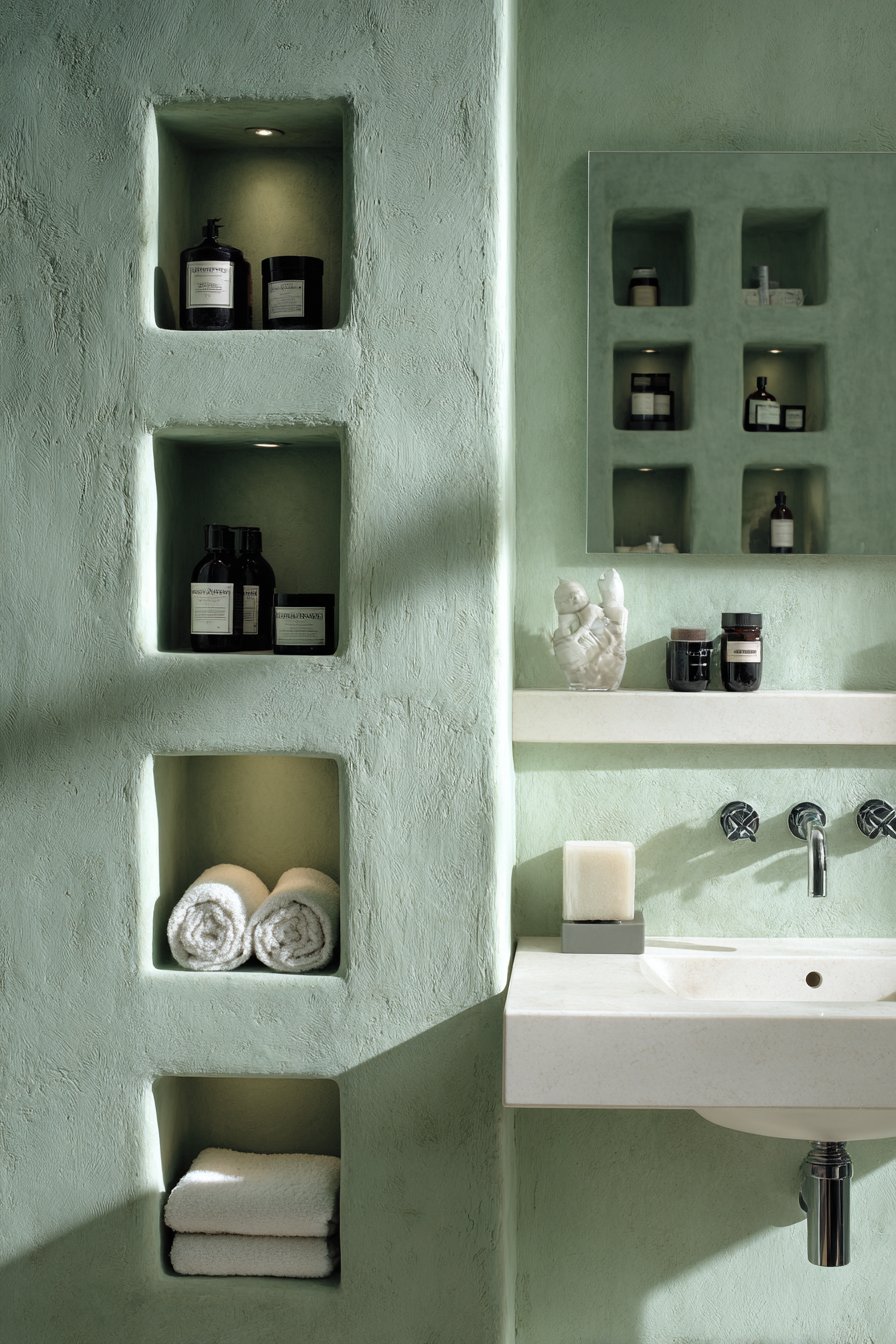 Jade Green Built-In Storage Innovation