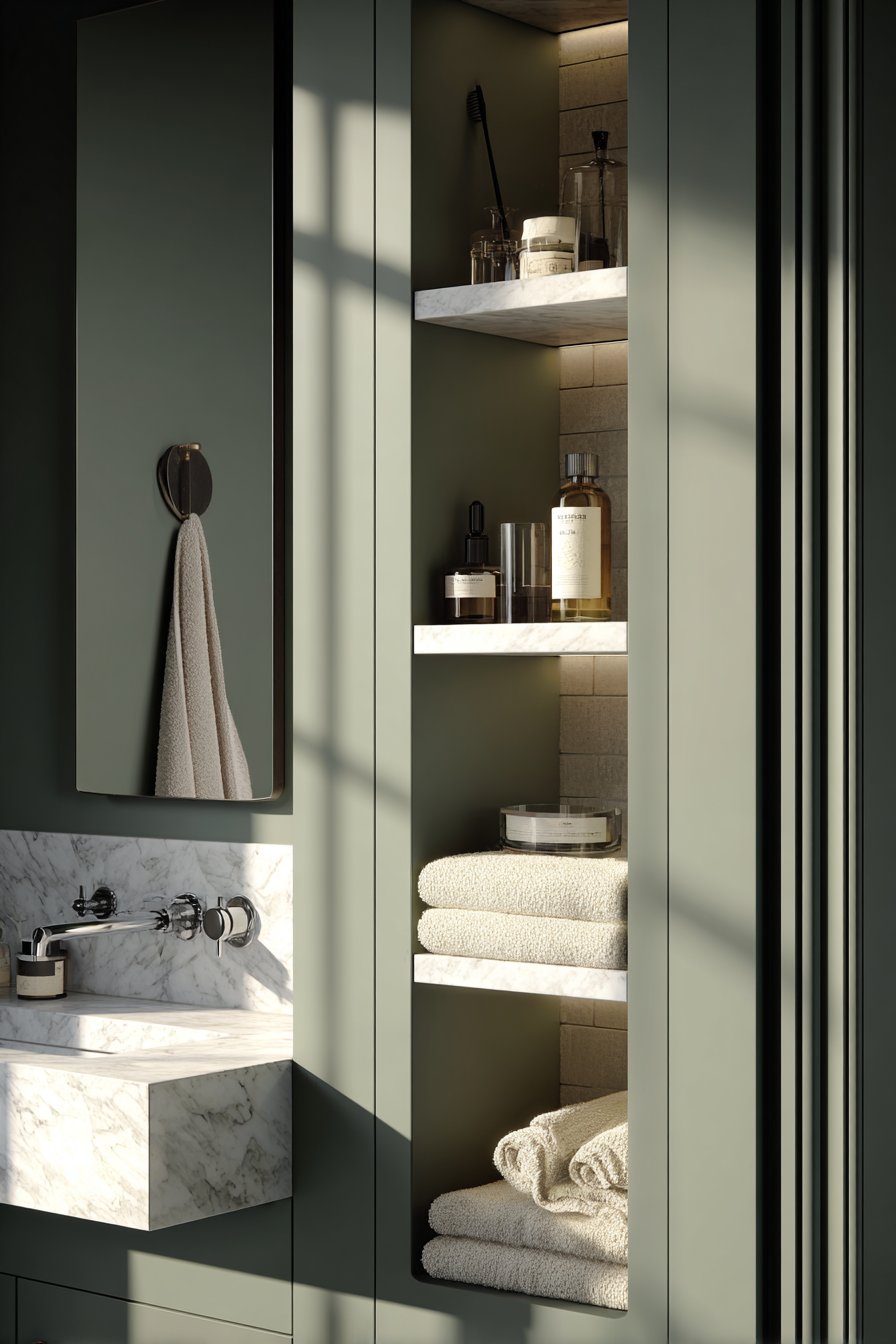 Jade Green Built-In Storage Innovation