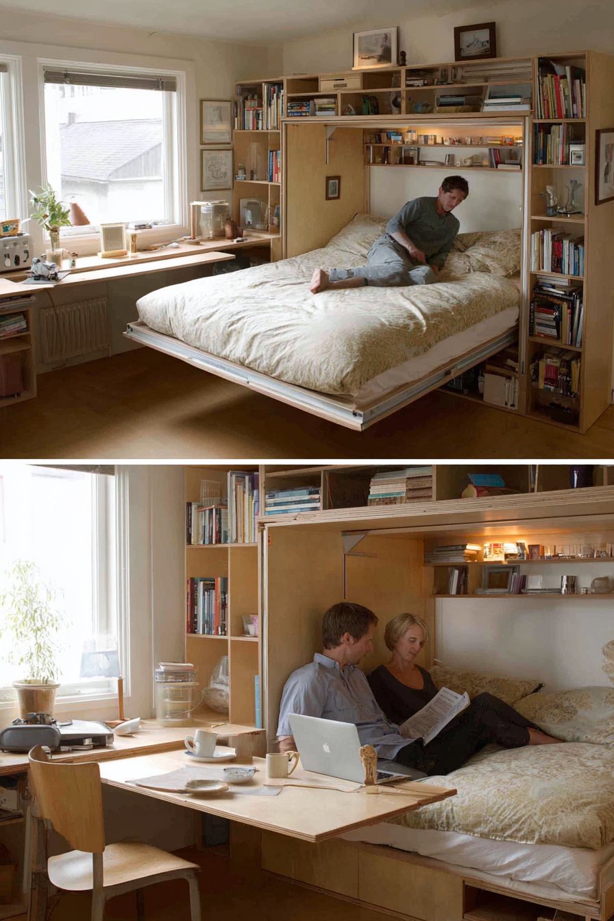 Innovative Murphy Bed Multifunctional Space