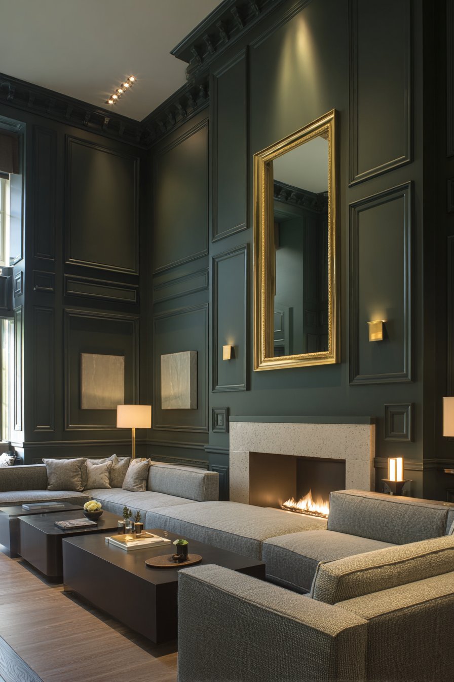Architectural Sophistication with Emerald Molding Details