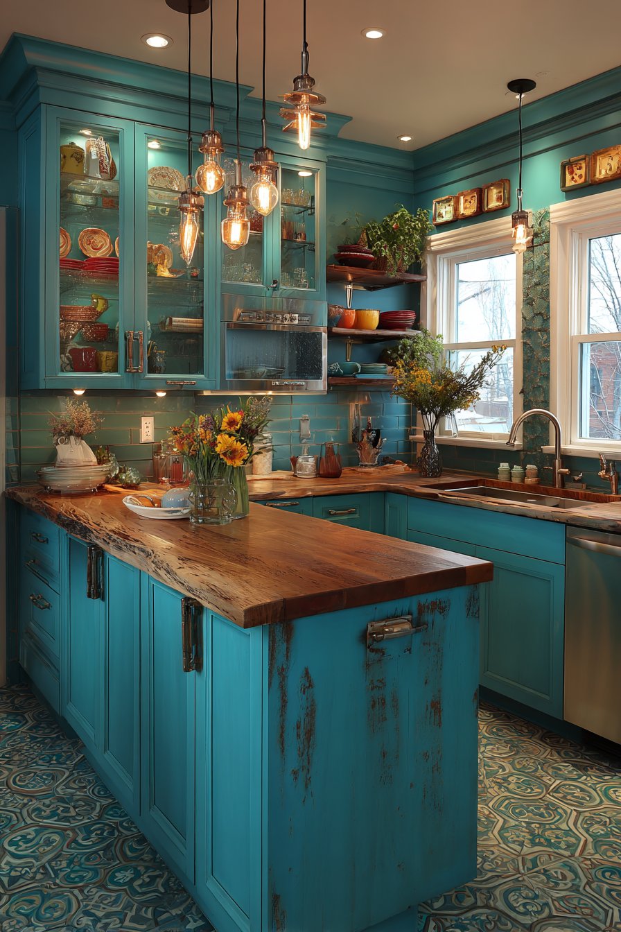 Eclectic Turquoise Personality-Filled Expression