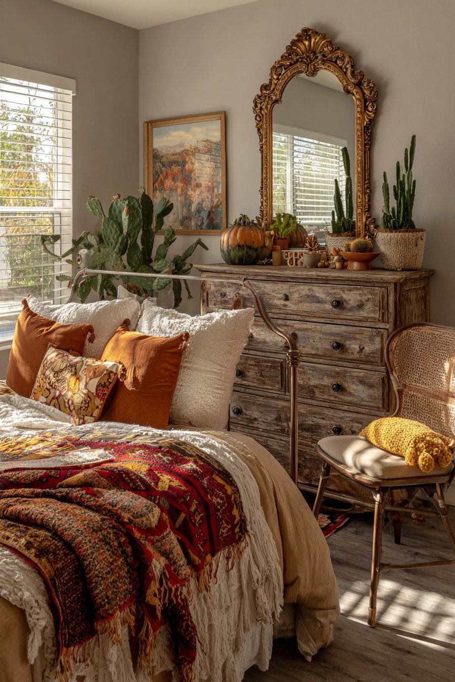 Vintage Curation and Eclectic Furniture Mixing