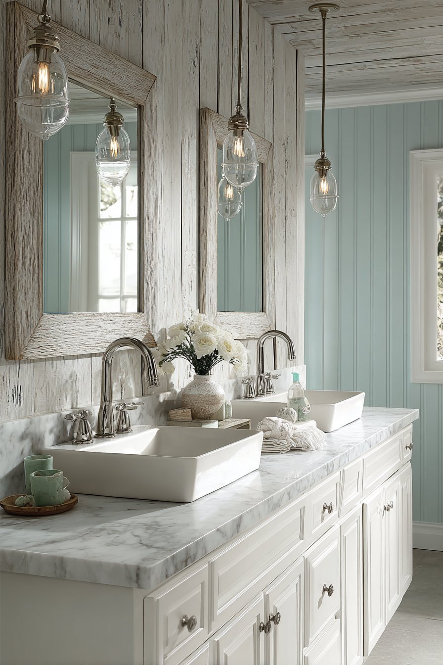 Double Vanity Brightness and Symmetry