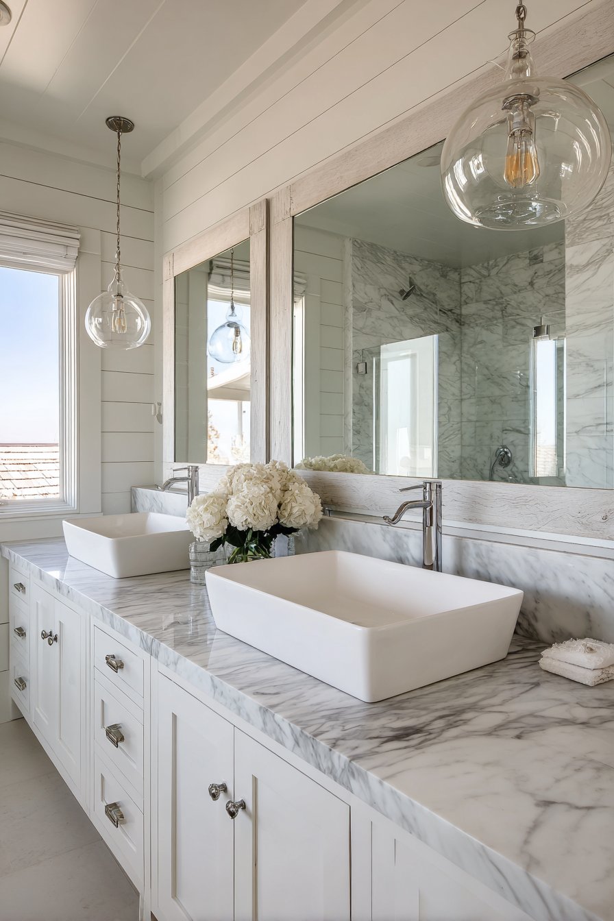 Double Vanity Brightness and Symmetry