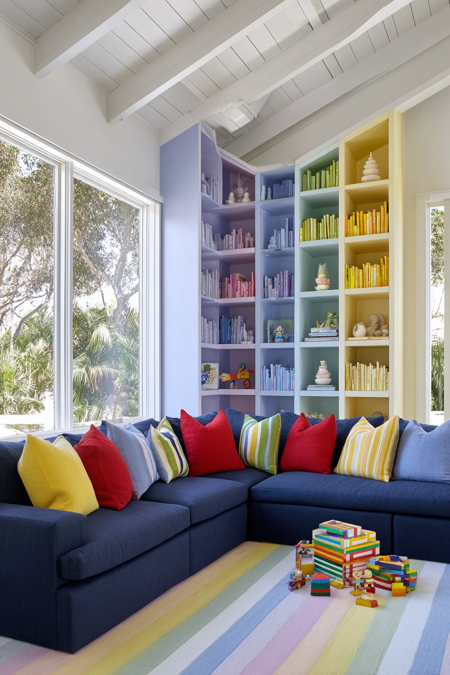 Playful Family-Friendly with Rainbow Accents