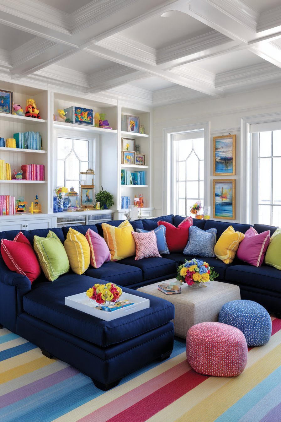 Playful Family-Friendly with Rainbow Accents