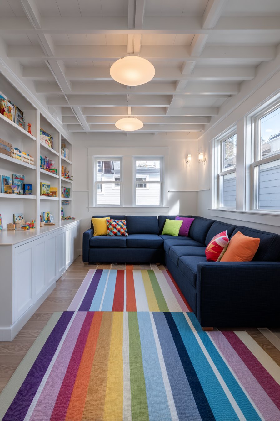 Playful Family-Friendly with Rainbow Accents