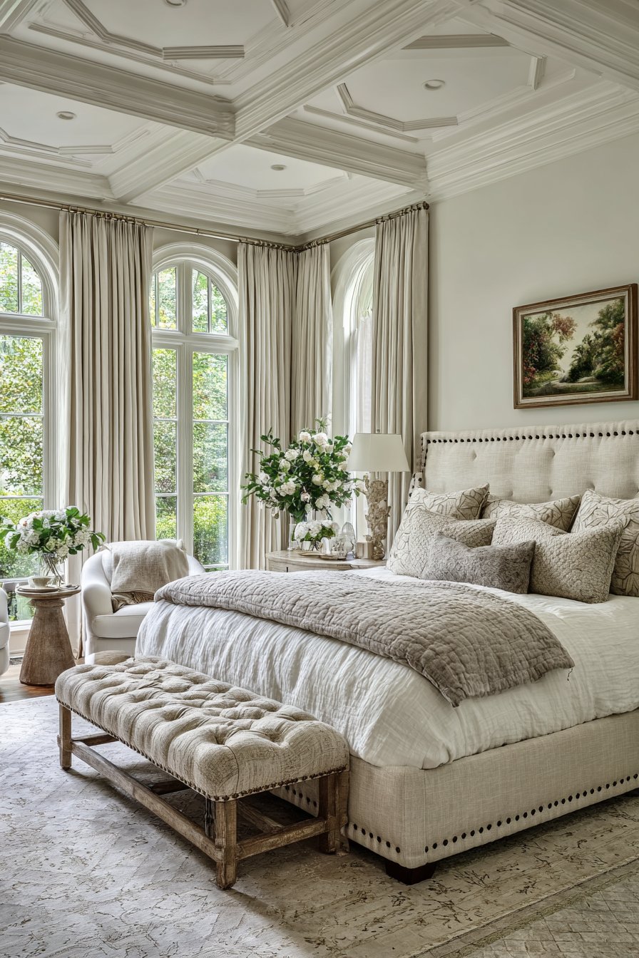 Architecturally Detailed Cream Elegance