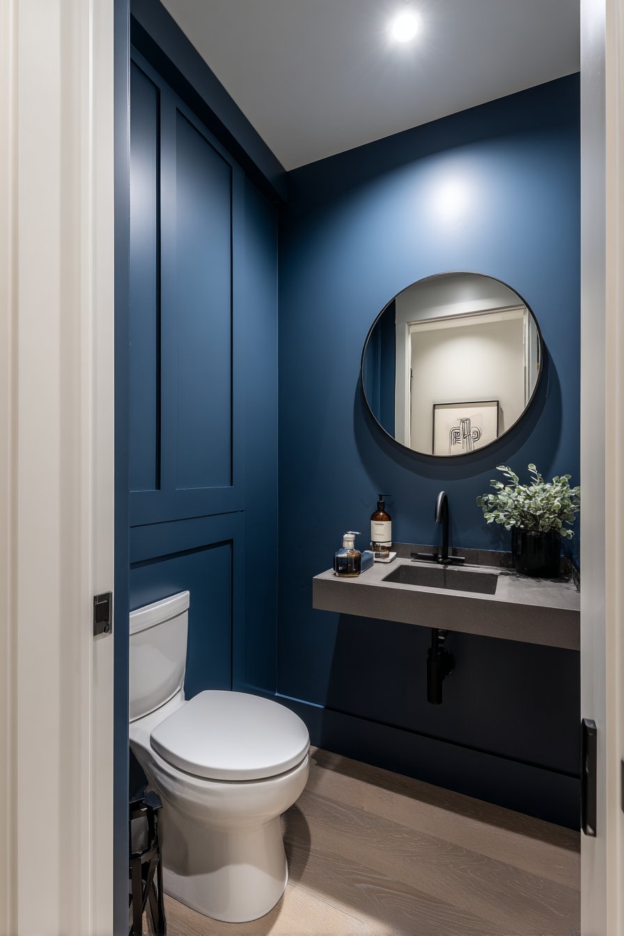 Contemporary Powder Room Accent