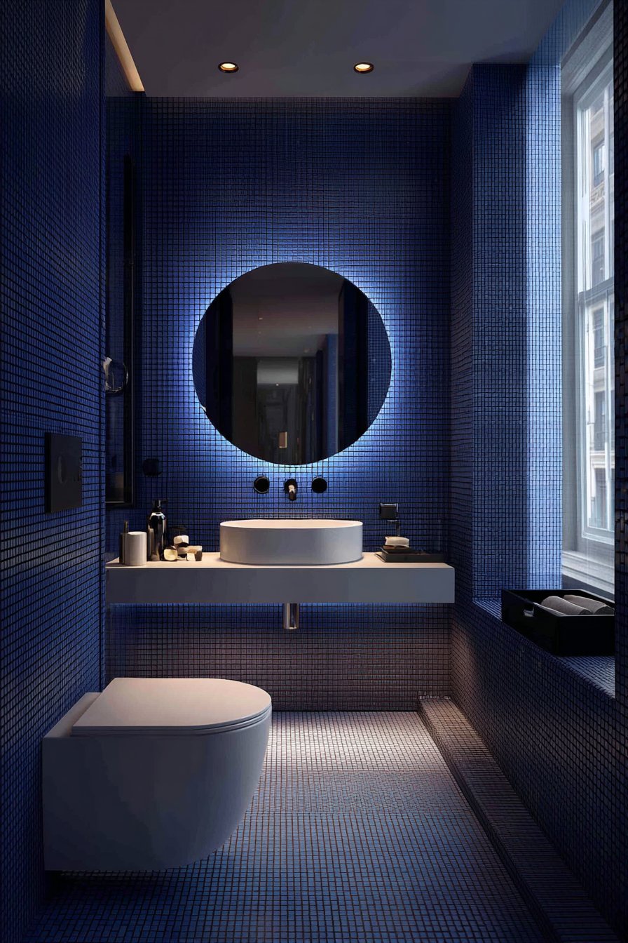 Modern Matte Navy with Layered Lighting