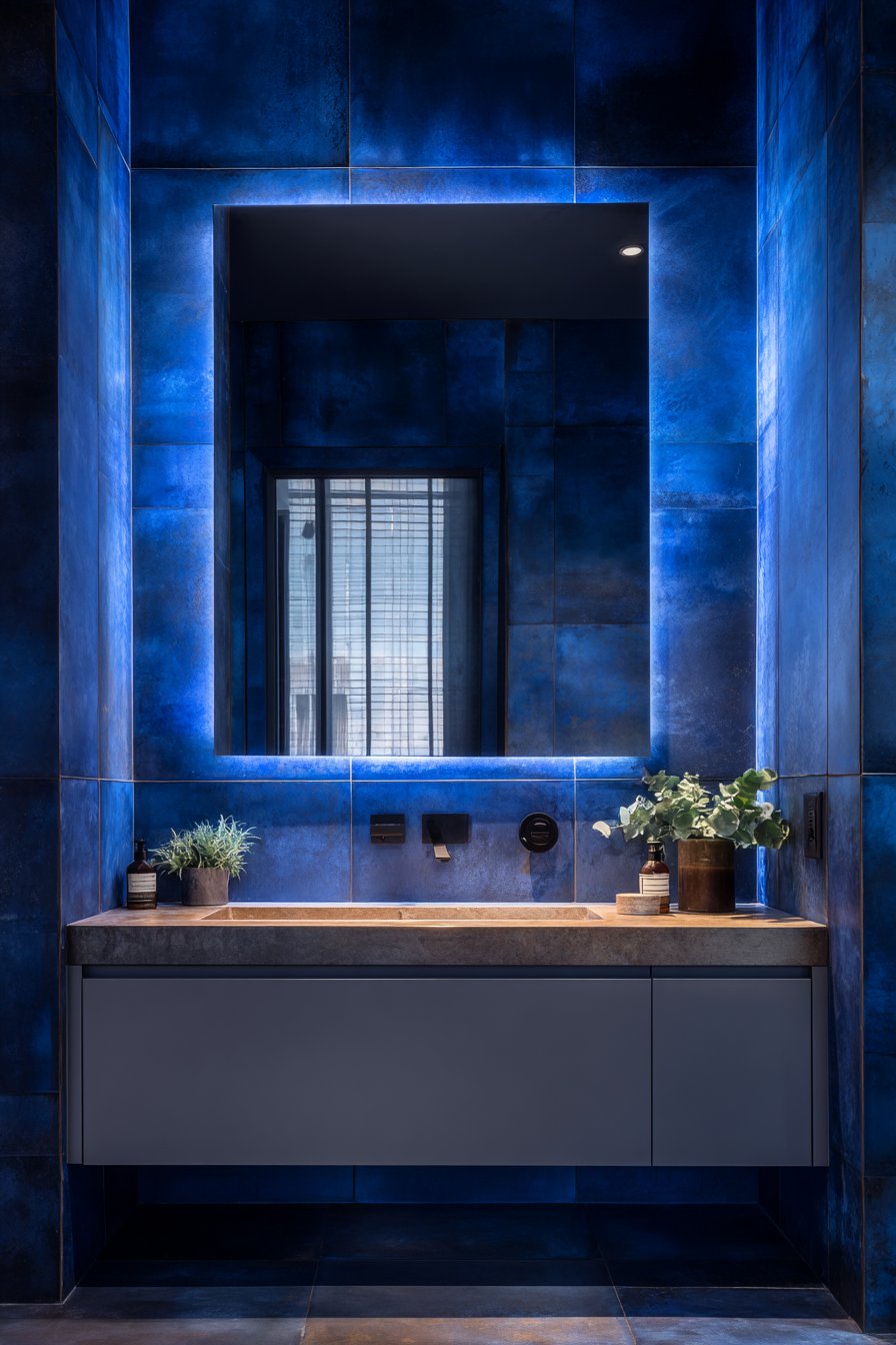 Modern Matte Navy with Layered Lighting