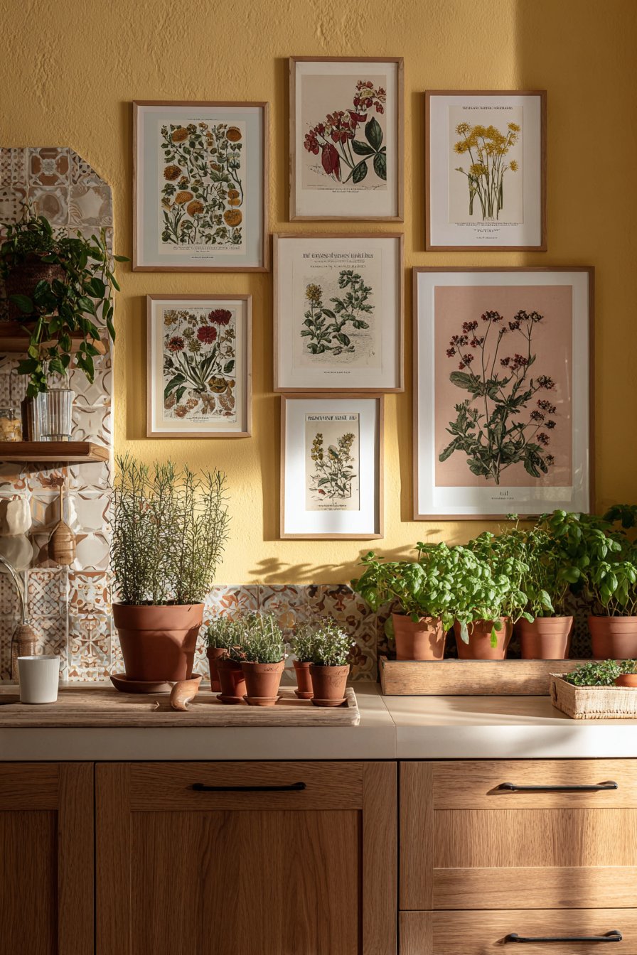 Vintage Seed Packet Collection with Herb Garden