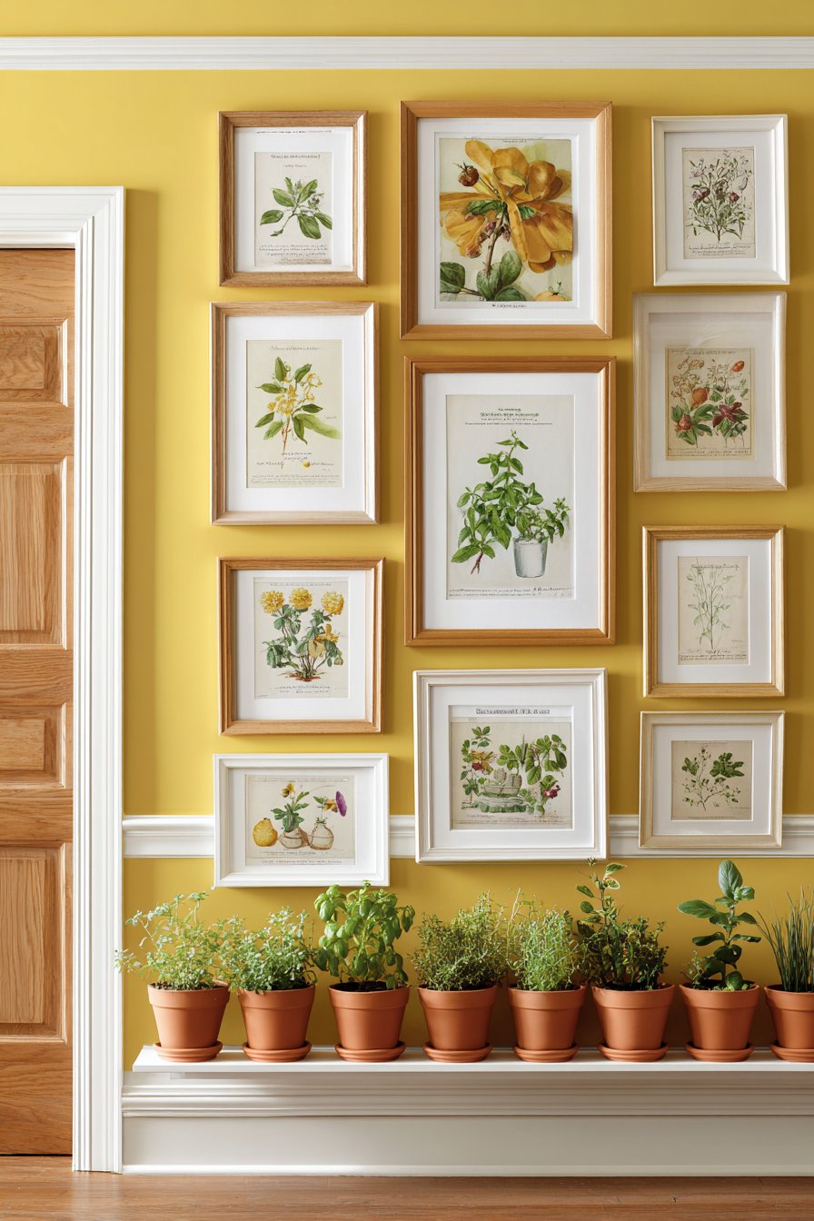 Vintage Seed Packet Collection with Herb Garden