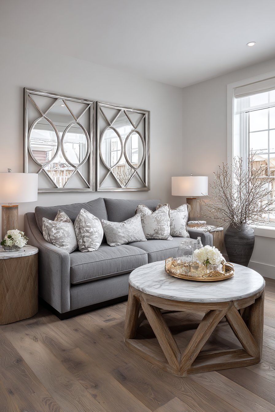 Transitional Symmetrical Mirror Flanking