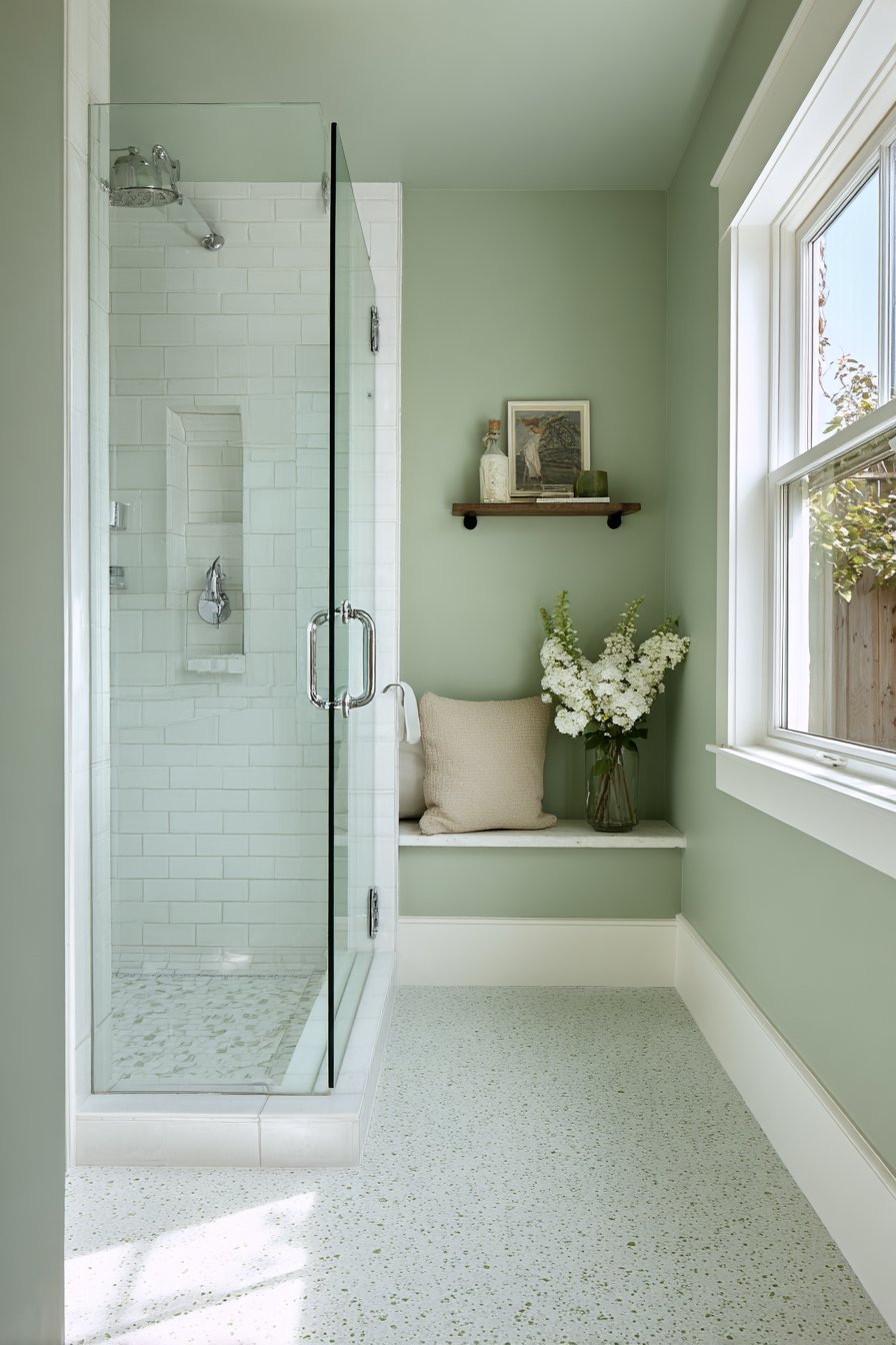 Eucalyptus and Terrazzo Contemporary Fusion