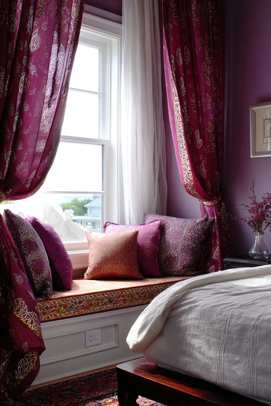 Dramatic Window Treatment as Focal Point