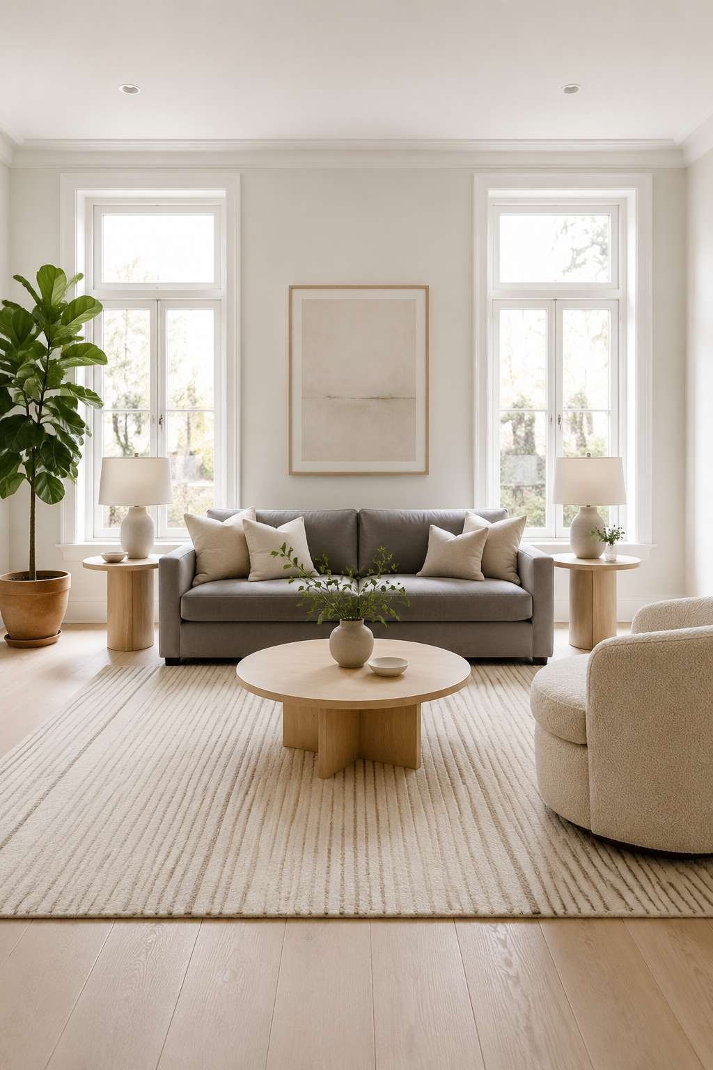 Scandinavian Mist: Clean Lines and Natural Calm