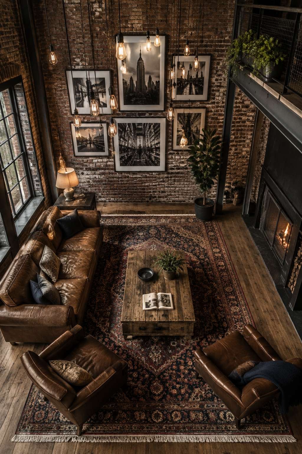 Gallery Walls and Edison Bulbs: The Curated Industrial Loft