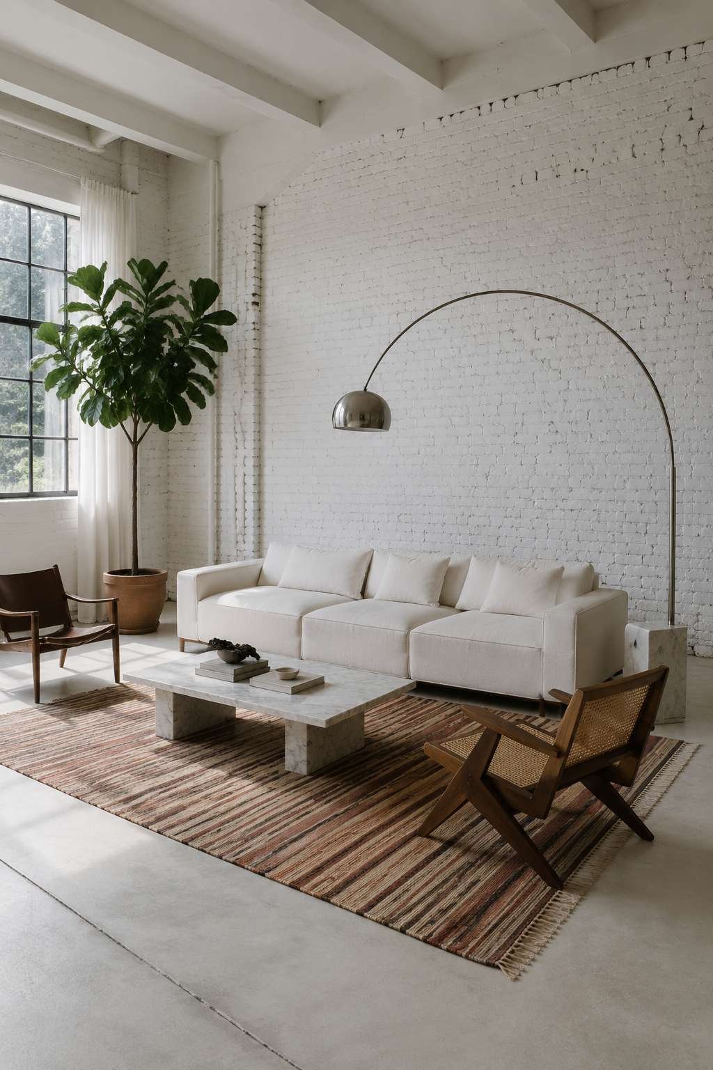 Whitewashed Minimalism: The Pure Industrial Loft