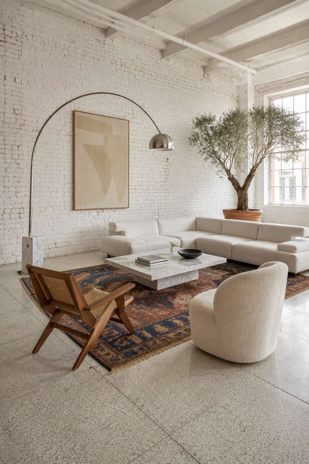 Whitewashed Minimalism: The Pure Industrial Loft