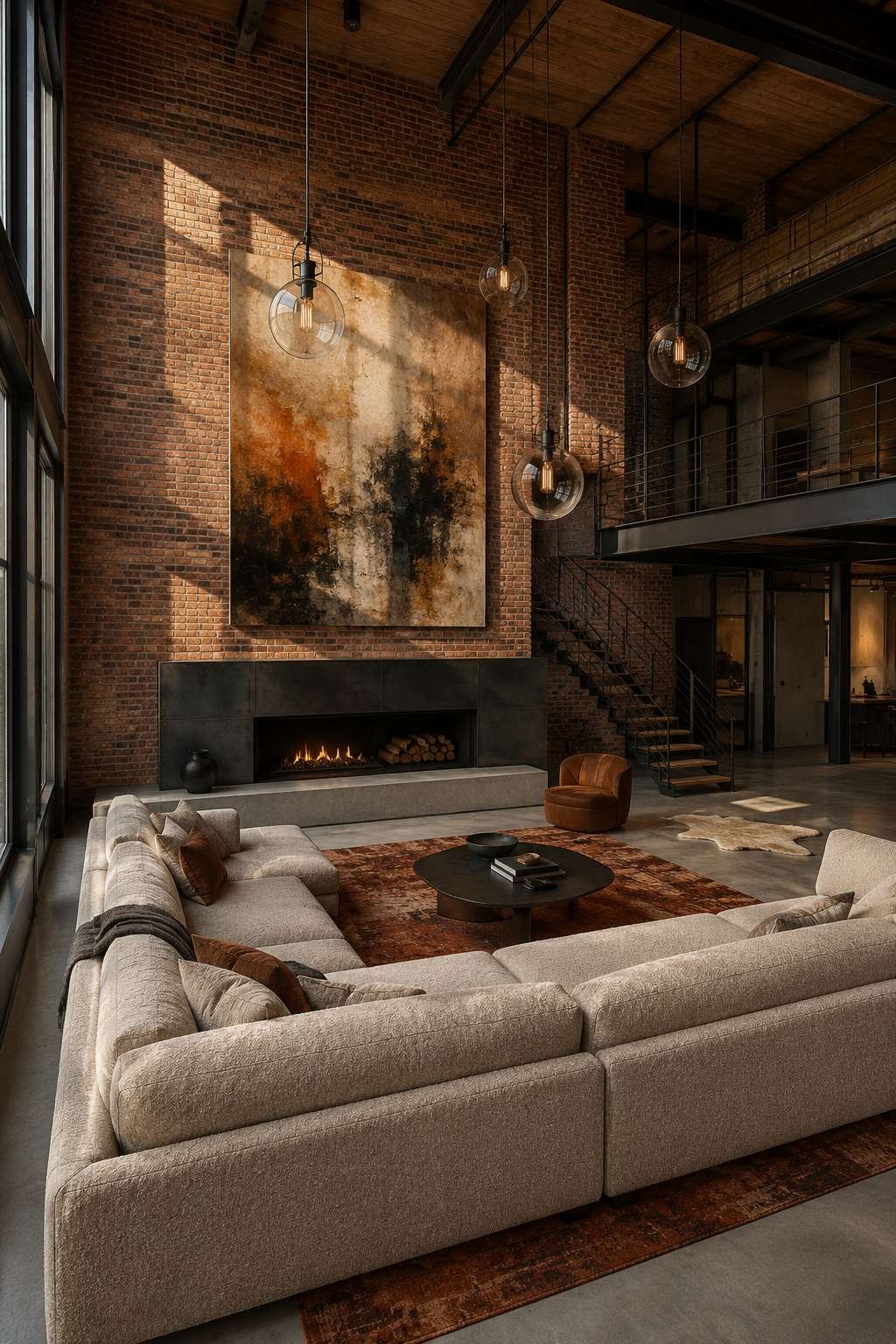 Double-Height Drama: The Grand Industrial Loft