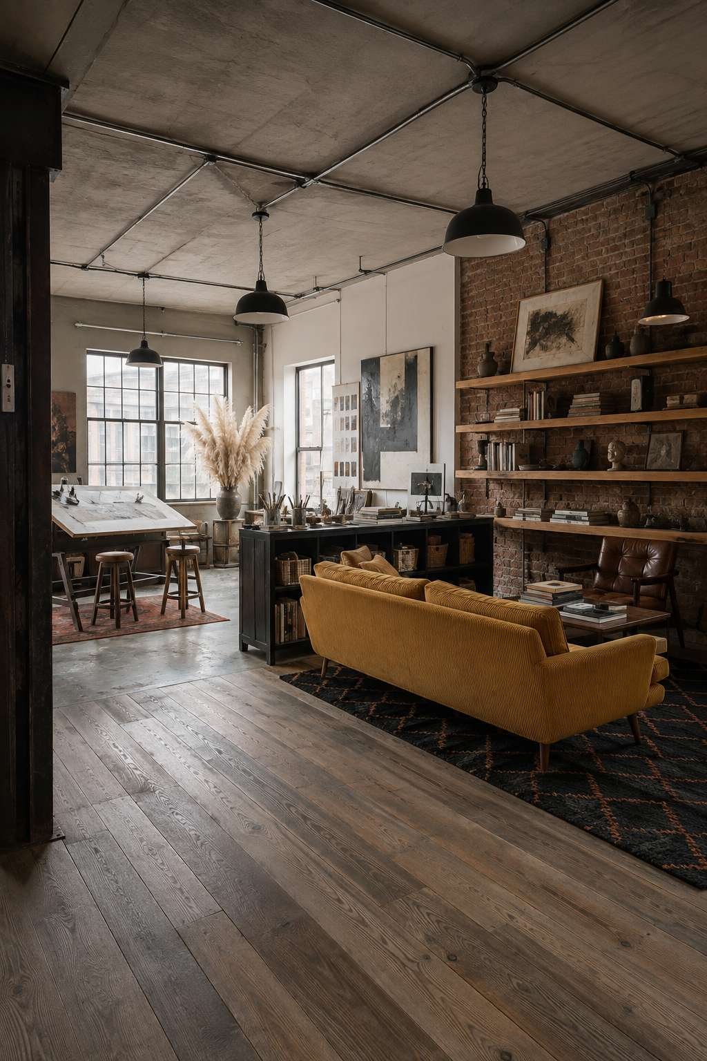 The Creative's Loft: Studio and Living Combined
