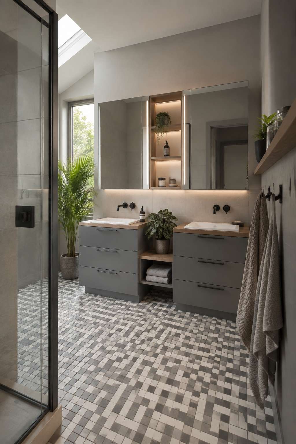 Designed for Two: Family Ensuite with a Thoughtful Double Vanity